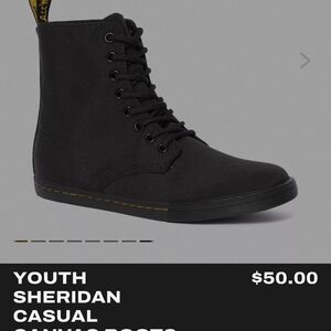 Sheridan Black Canvas Boots